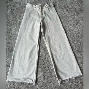 Zara ZW The High Rise Marine Straight Jeans